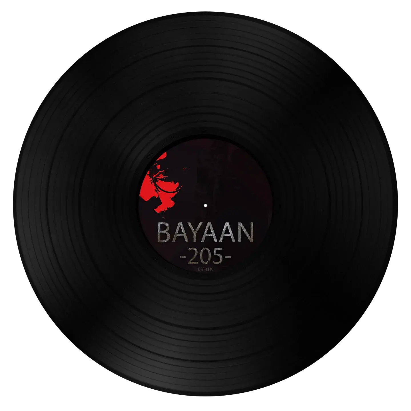 The Bayaan record, its label printed with the cover.
