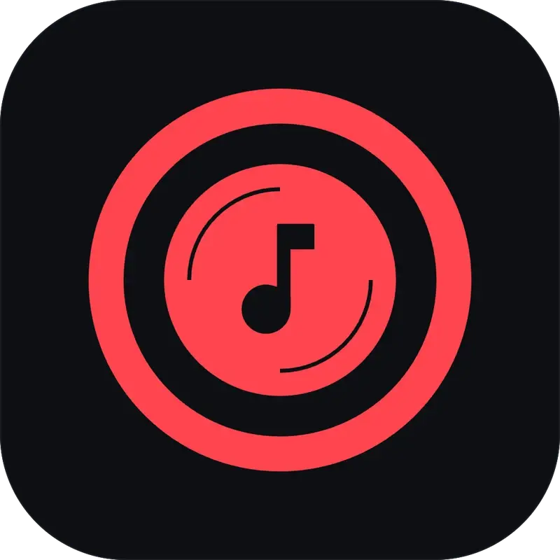 Tuney’s app icon: the coral mark on a night-coloured rounded square