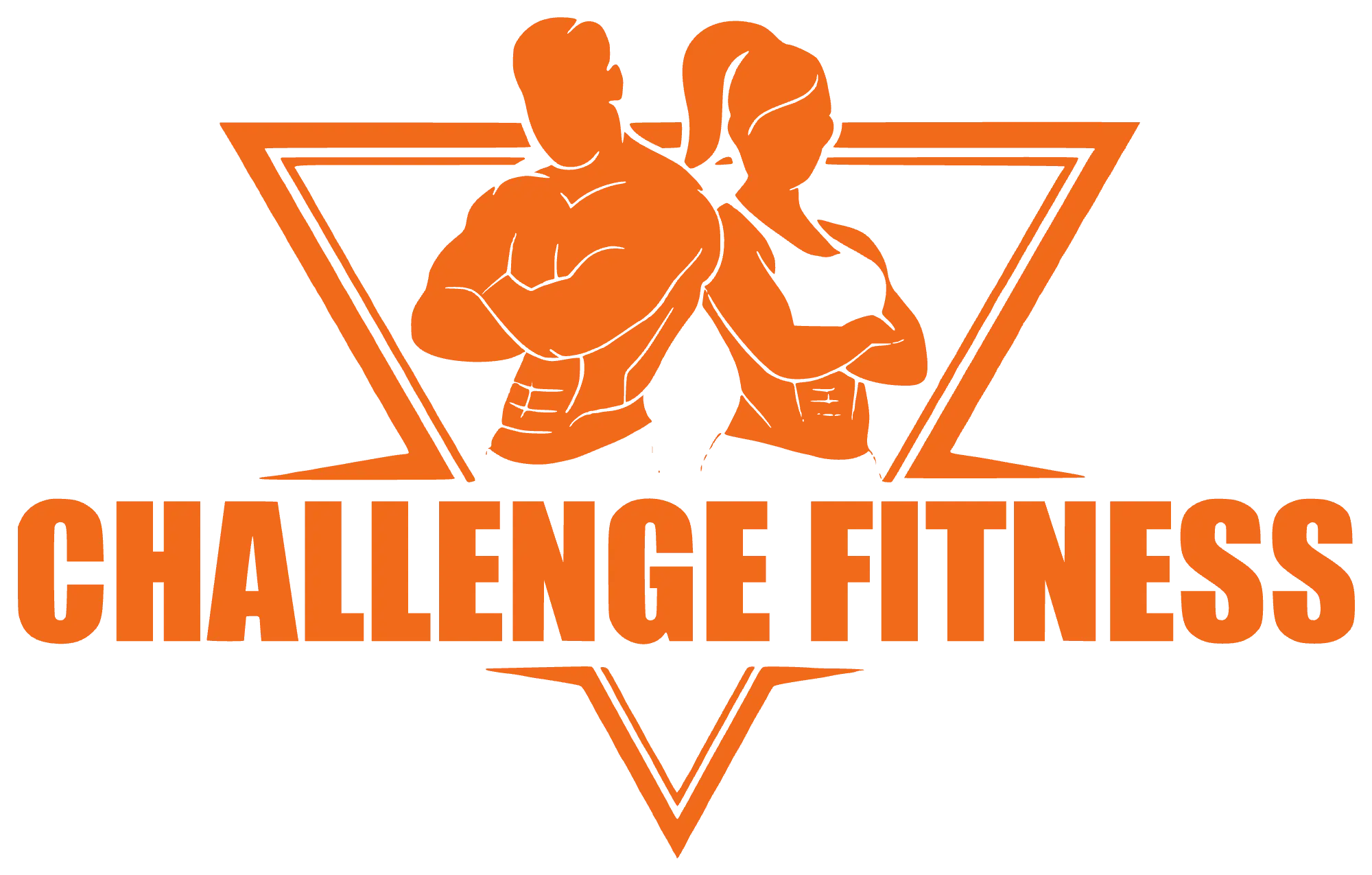 The logo in orange
