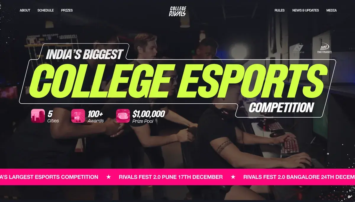 Design exploration: the same opening over a photograph of players at their screens.