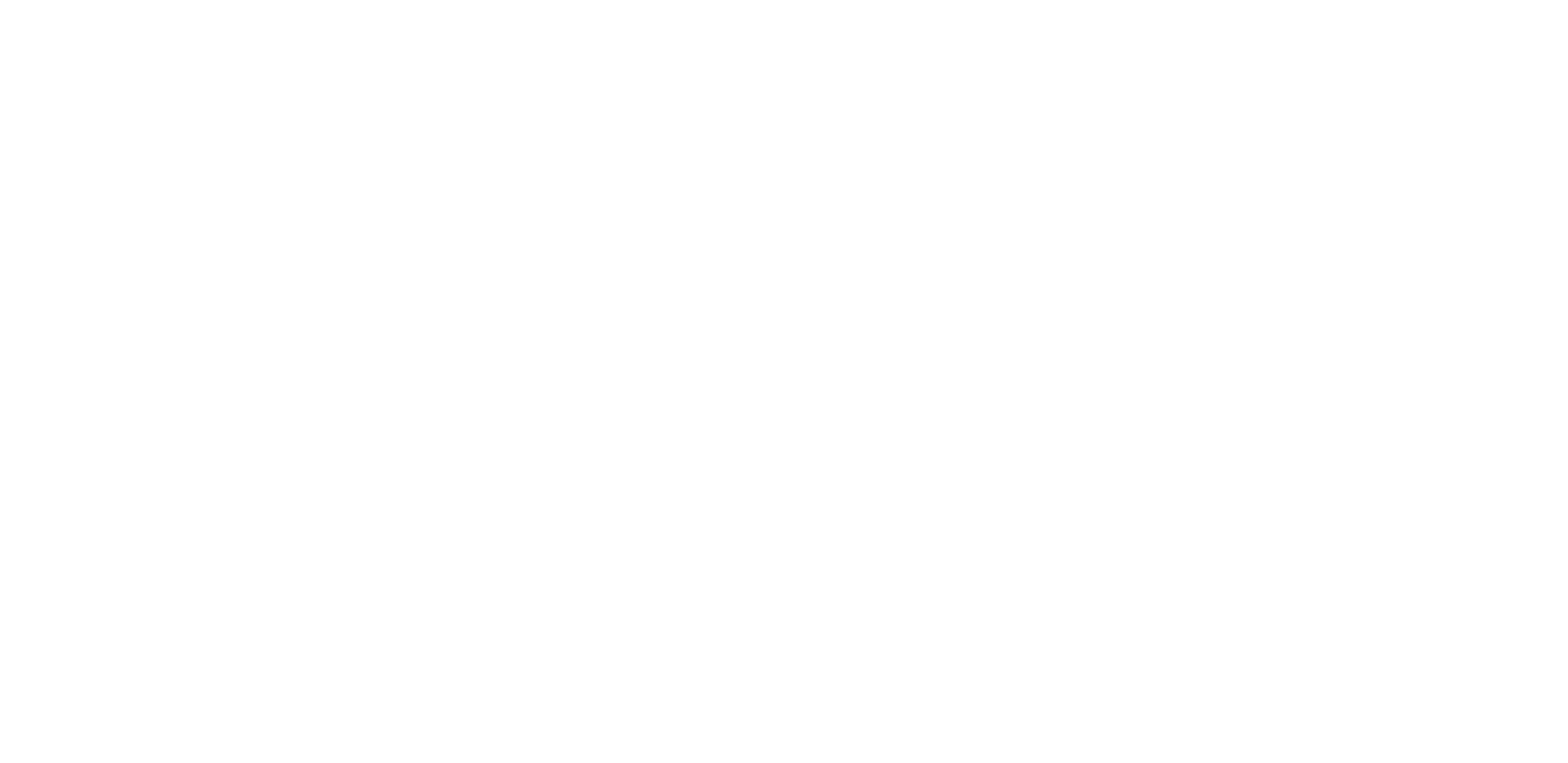 The logo reversed in white on green